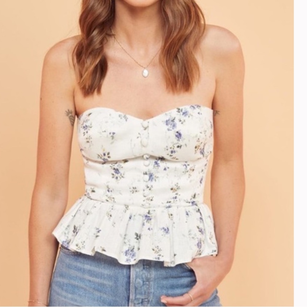 NWOT Reformation Dakota Linen Top
